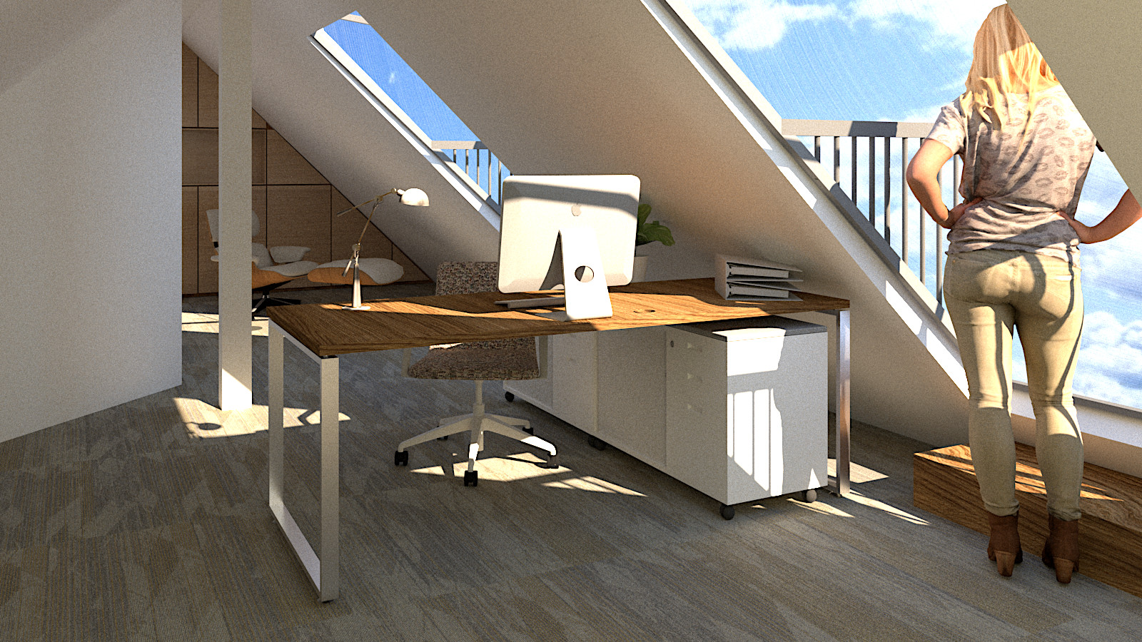 Dachumbau 3D Darstellung