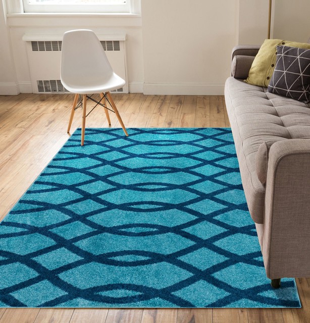 Well Woven Mystic Rug, Light Blue Contemporary Area Rugs by Well Woven Houzz