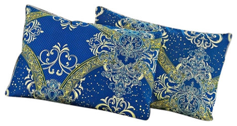 Tache 2 Piece Star Gazing Blue Luxurious Fancy Pillow Covers