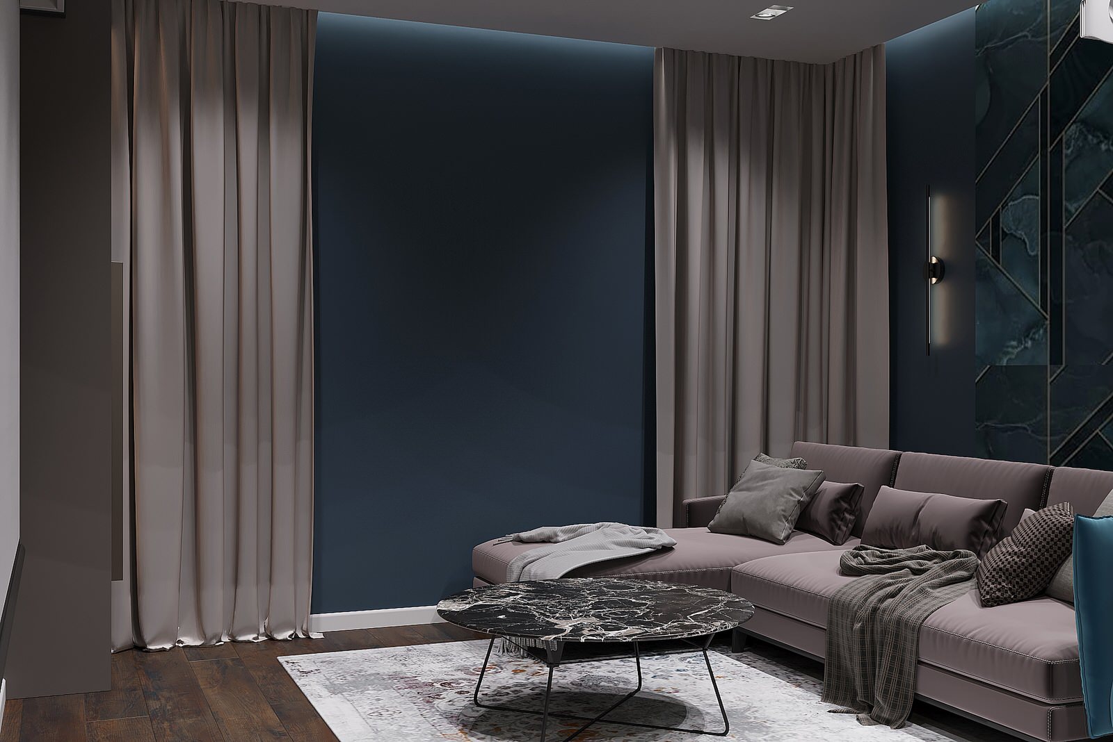 Двухуровневая квартира для молодой семьи