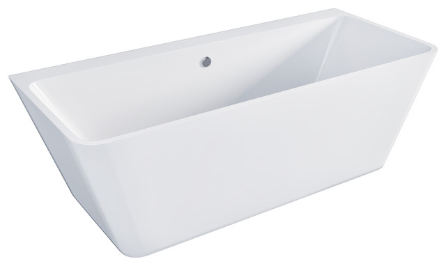 Eviva Essence 60" White Acrylic Free Standing Bathtub