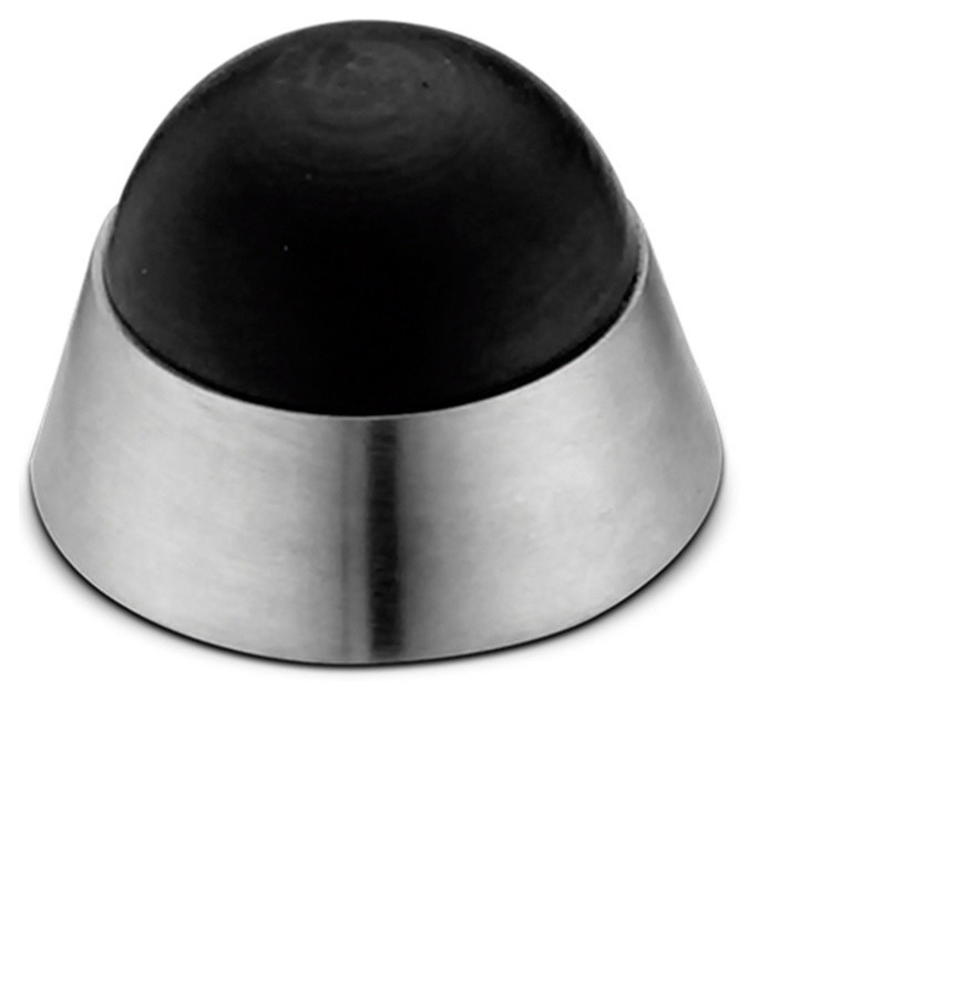 304 Stainless Steel Convex Dome WallMounted Door Stop Transitional