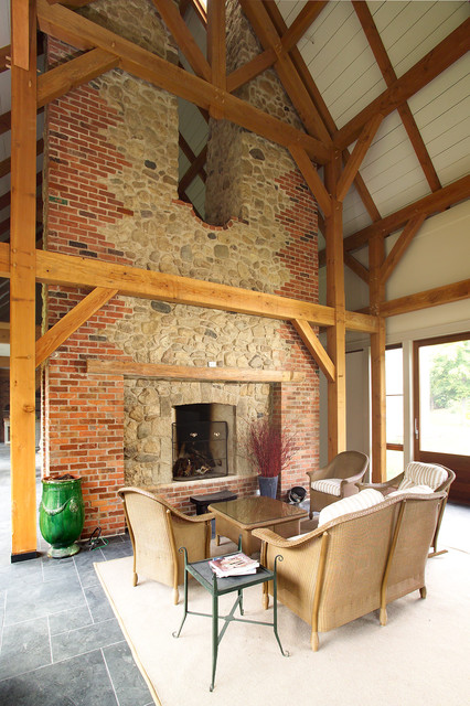 Fireplaces clasico-porche
