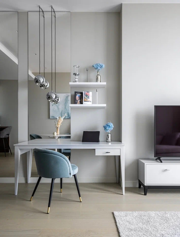Дизайн интерьера апартаментов в Neva Towers, Москва-Сити (70 м2)