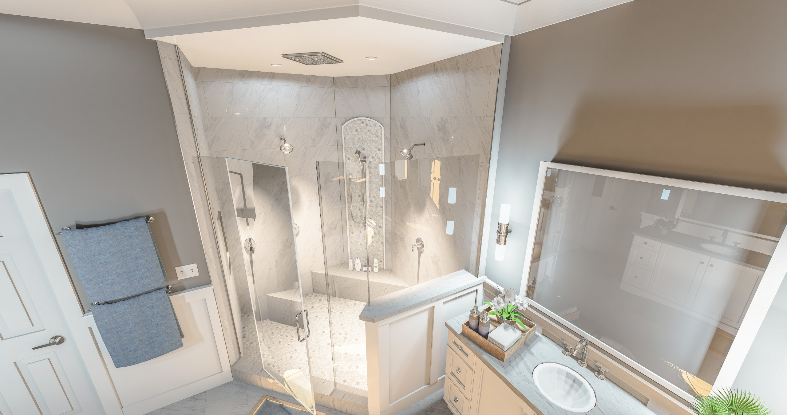 (3D Design) Primary Bathroom Design