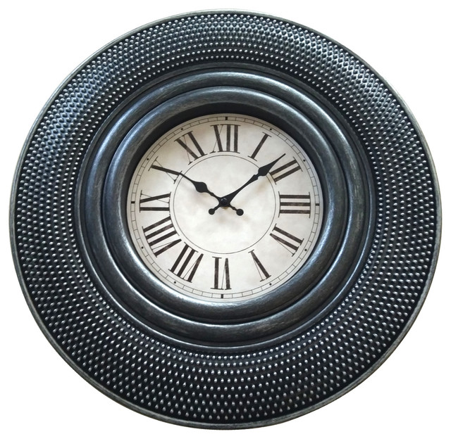 Three Hands Wall Clock Traditional Clocks By Corp Three Hands Wall Clock