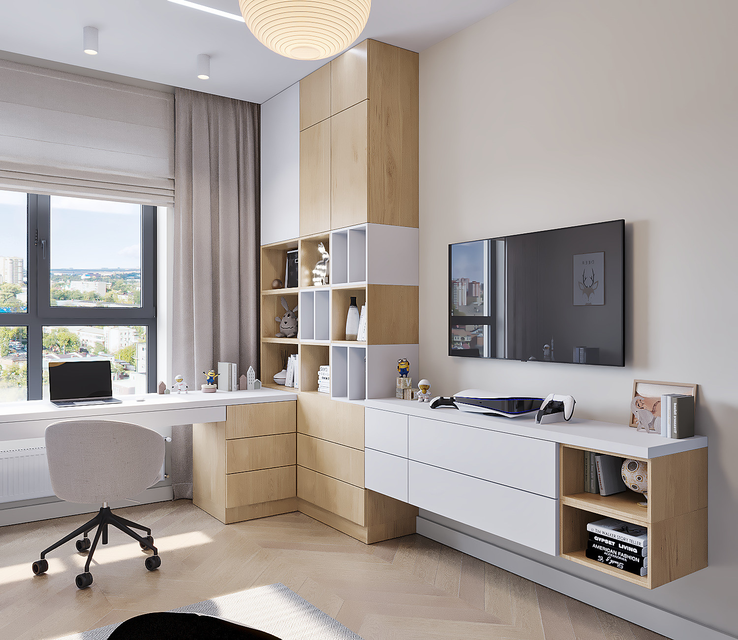 Дизайн проект квартиры площадью 80 кв.м. в г. Ростове-на-Дону /стадия-реализация