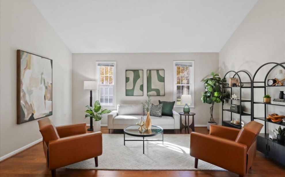 Inspiration for a timeless living room remodel in DC Metro