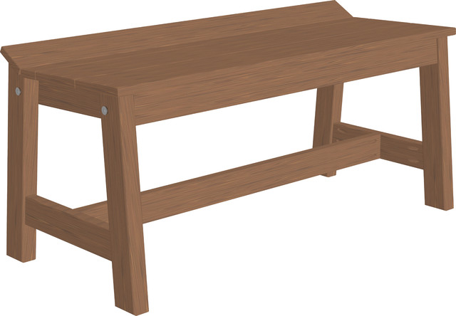 Outdoor 41 Cafe Dining Bench Transitional Outdoor Benches