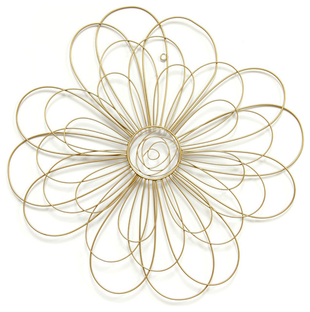 Wire Flower Wall Decor - Contemporary - Metal Wall Art - by Ami