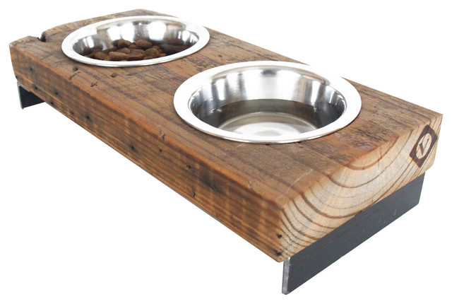 Elevated Dog Bowl Stand Raised Cat Rustic Pet Bowls And Elevated Dog Bowl Stand Raised Cat