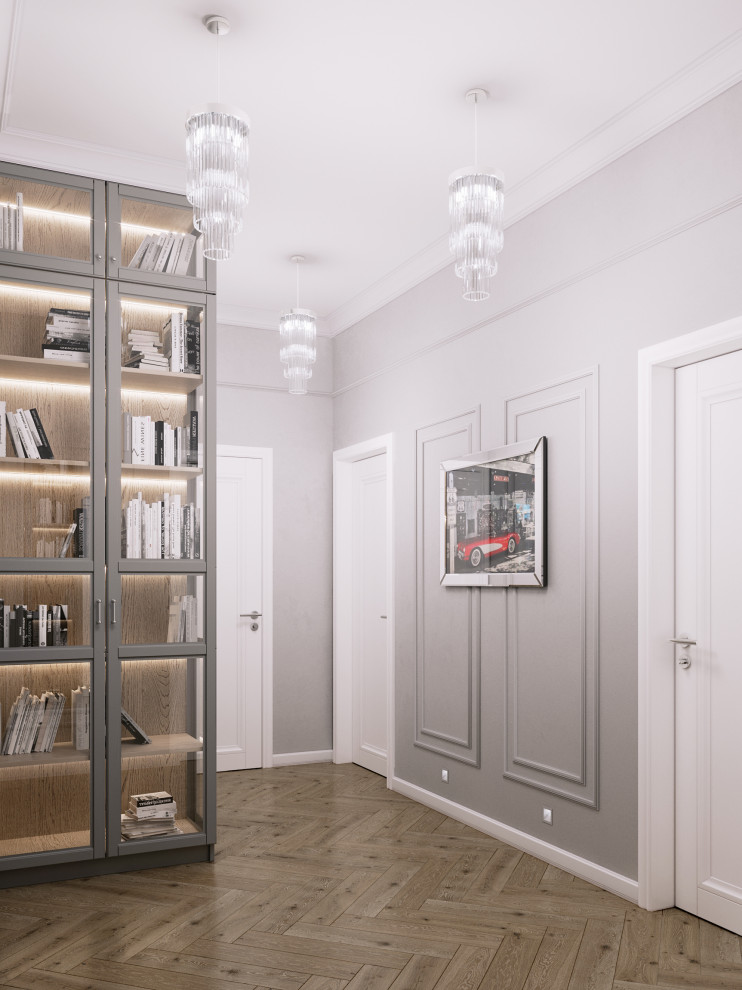 Трехкомнатная квартира в классическом европейском стиле