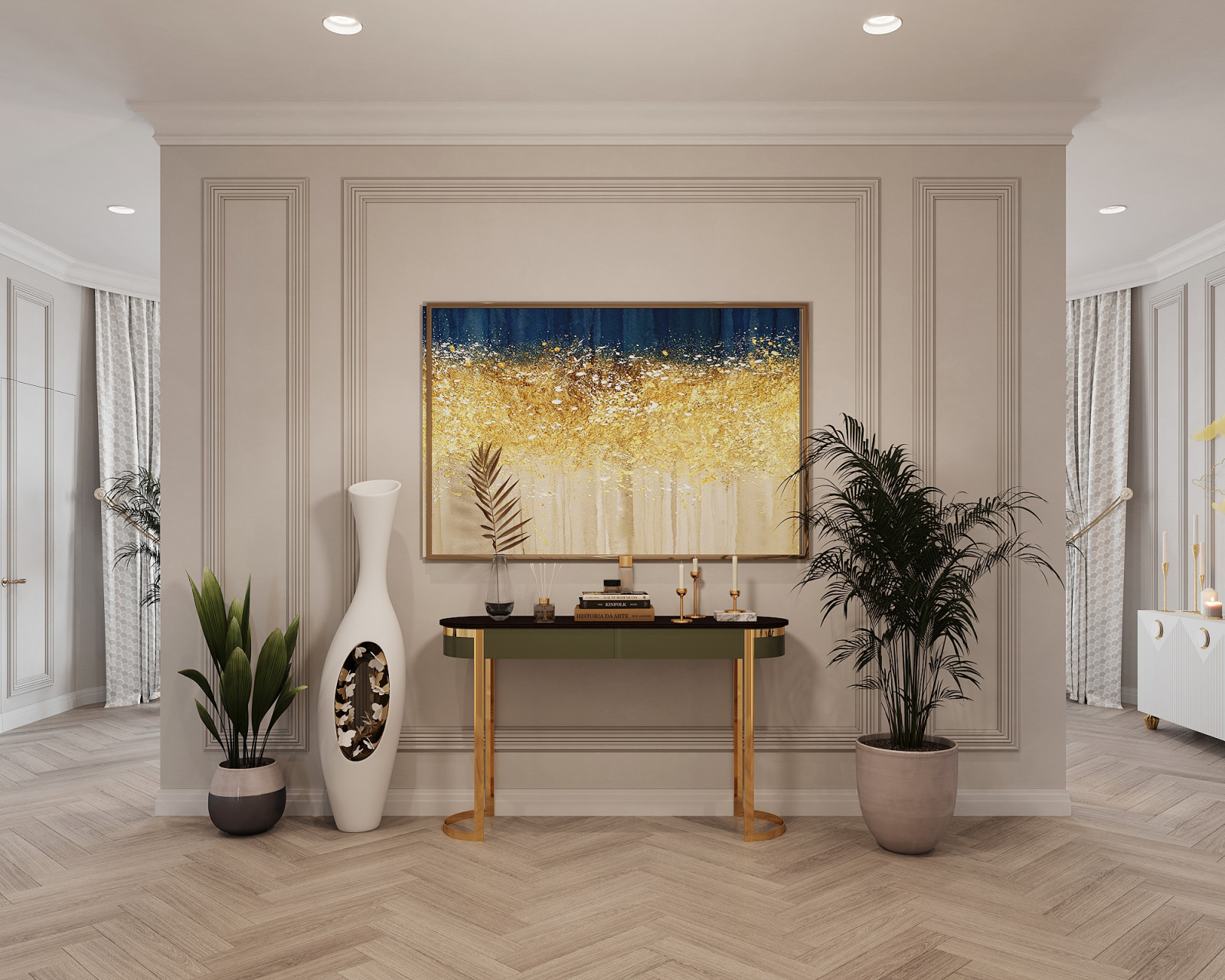 Спальня в современной классике