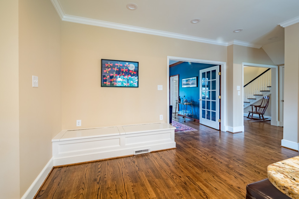 Inspiration for a transitional home design remodel in Raleigh
