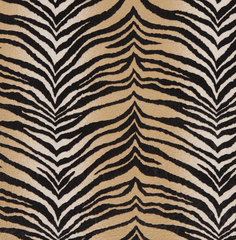 E409 Tiger Animal Print Microfiber Fabric