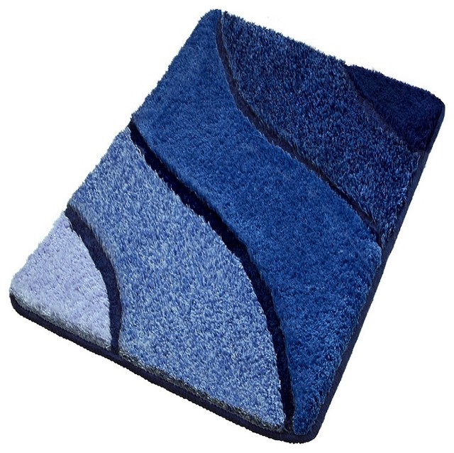 navy blue bath mat