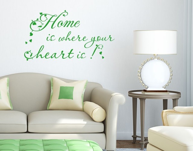 Home Is Wall Decal Quotes, Sticker, Mural Vinyl Art Home Decor