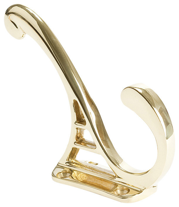 Berenson 8010-03 4" Coat Hook Prelude, Polished Brass