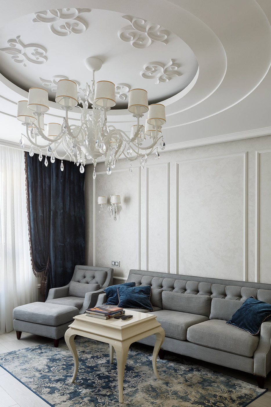 Реализованный проект 3хкомнатной квартиры в классическом стиле с элементами Ар Д