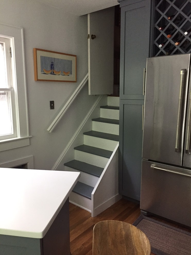 Transitional kitchen photo in New York