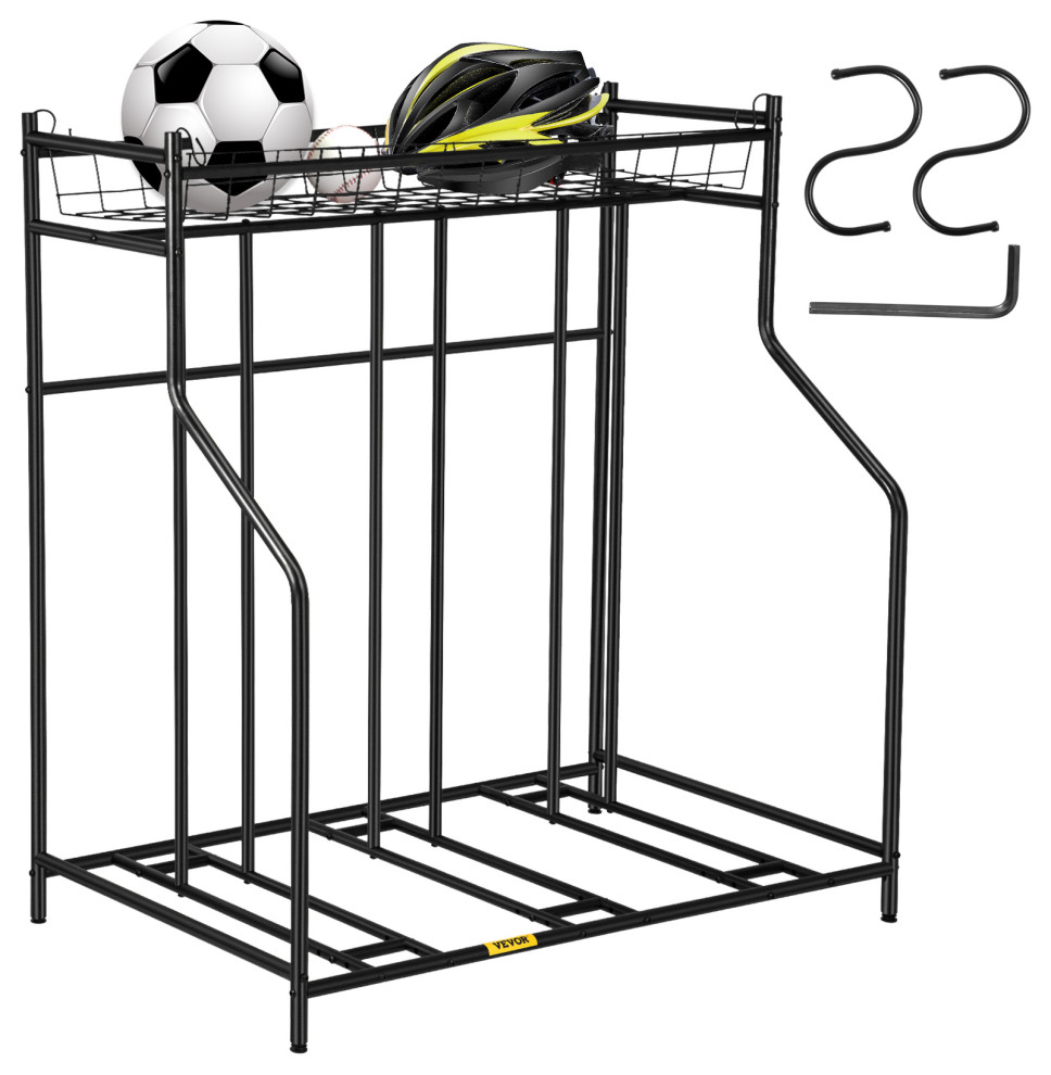 Vevor Bike Stand Rack Bicycle Floor Rack Metal Storage Basket