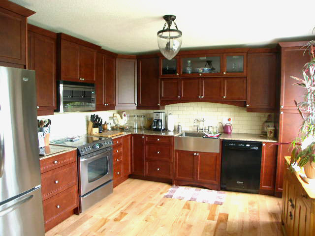 Transitional kitchen photo in Toronto