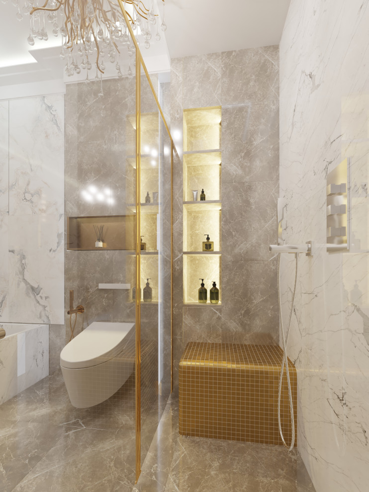 Вариант дизайна ванной комнаты