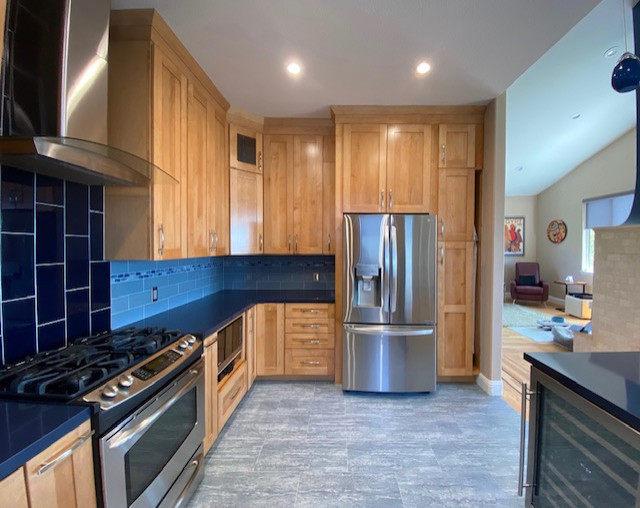 Oakland Hills Blue Kitchen