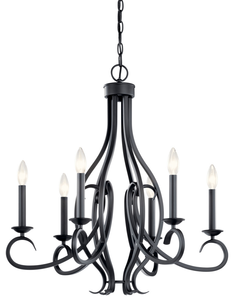 Kichler 52240 Ania 6 Light 26"W Taper Candle Style Chandelier