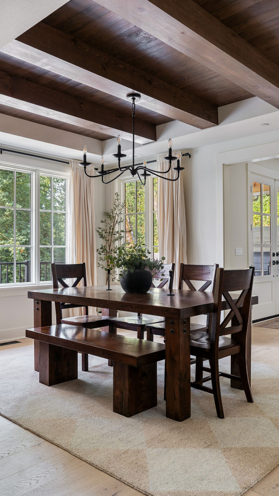 Dining room - transitional dining room idea in Seattle