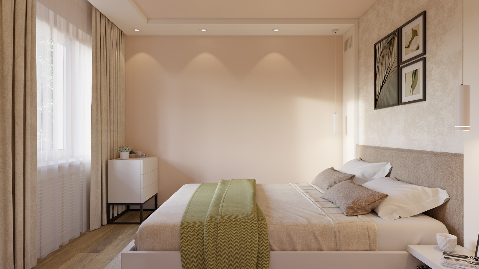 Дизайн двухкомнатной квартиры 44 м2