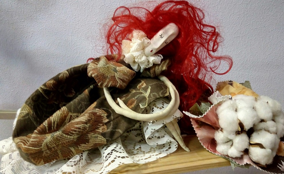 Интерьерные решения, текстиль, куклы.