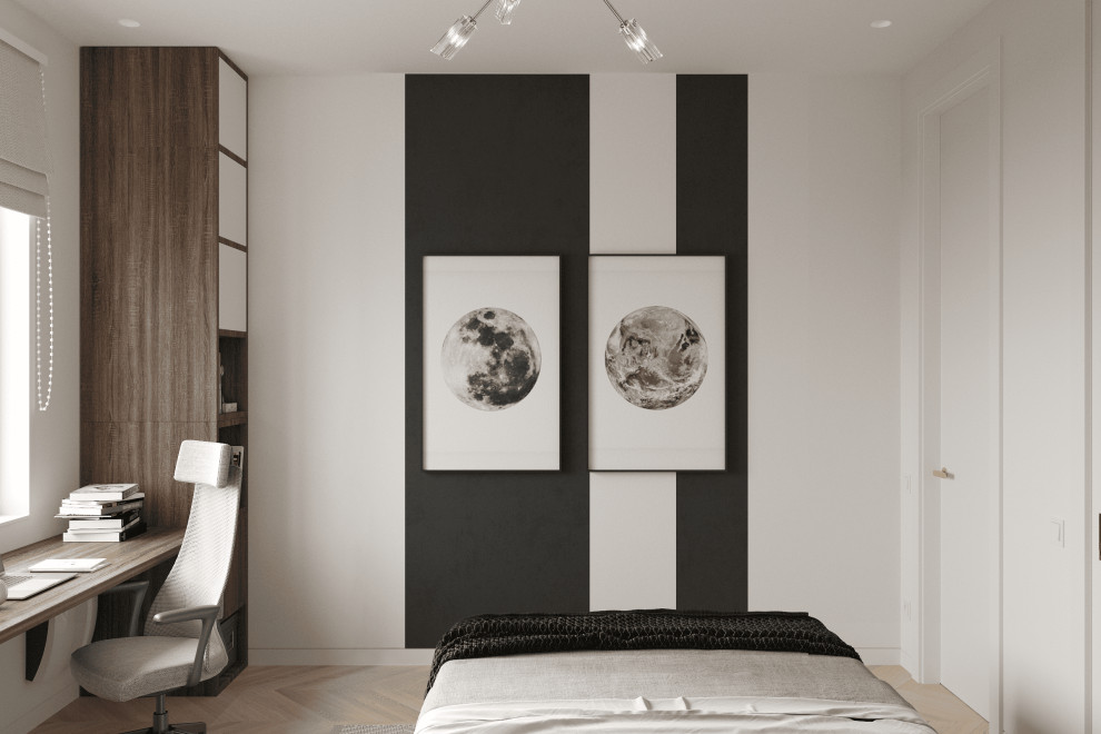 Просторная квартира в нежных оттенках со стильными элементами декора