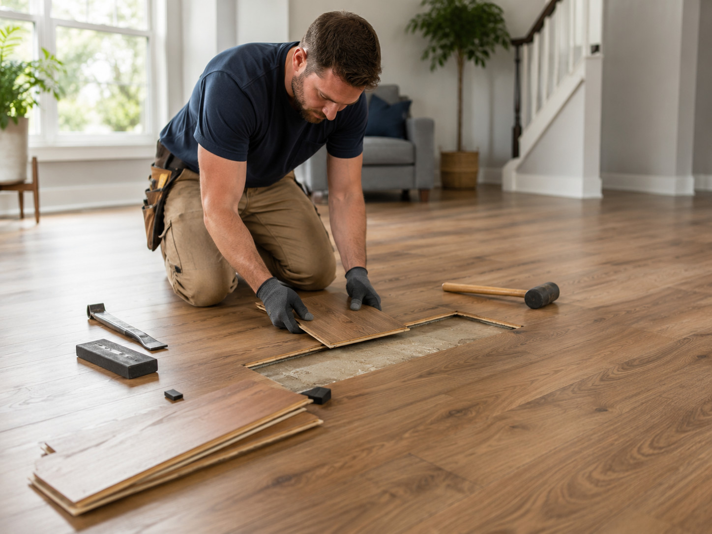 Modern Floor Renovation in Progress