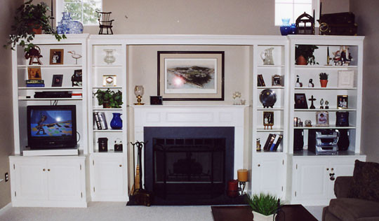 White Painted Fireplace Unit klassisch-wohnbereich