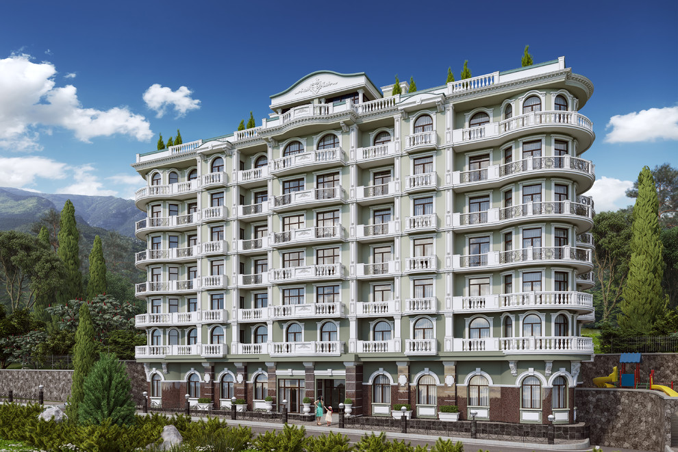 Фасад ЖК Бархатный Сезон