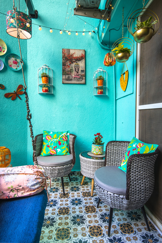 Design ideas for an eclectic patio in Pune.