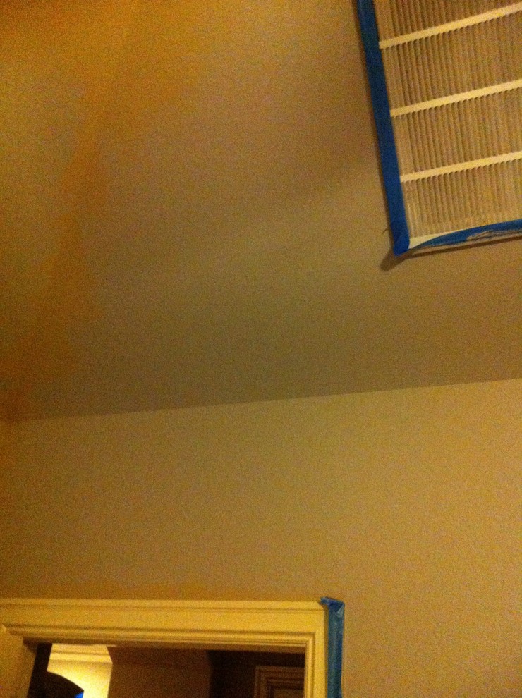 Gray paint looks blue