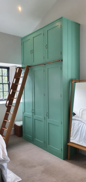 Harbertonford Bedroom Storage and Mezzanine eclectic-bedroom