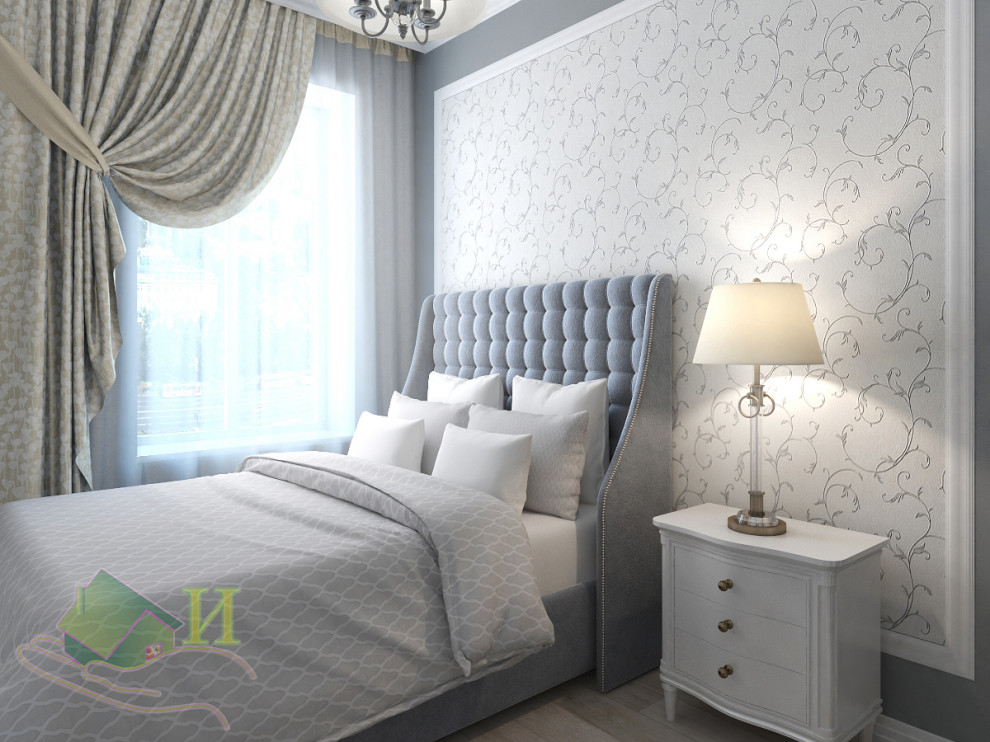 Дизайн-проект спальни в спокойных оттенках