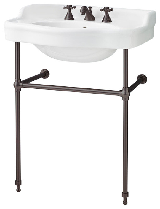 Antique Console Sink, 28" Contemporary Bathroom Sinks by Cheviot