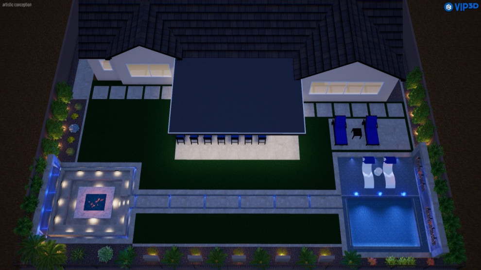 Peoria Modern pool design