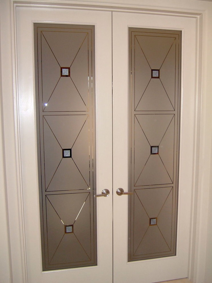 Interior Glass Doors With Obscure Frosted Glass Designs