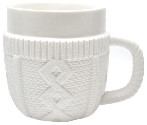 Cable Knit Sweater Mug