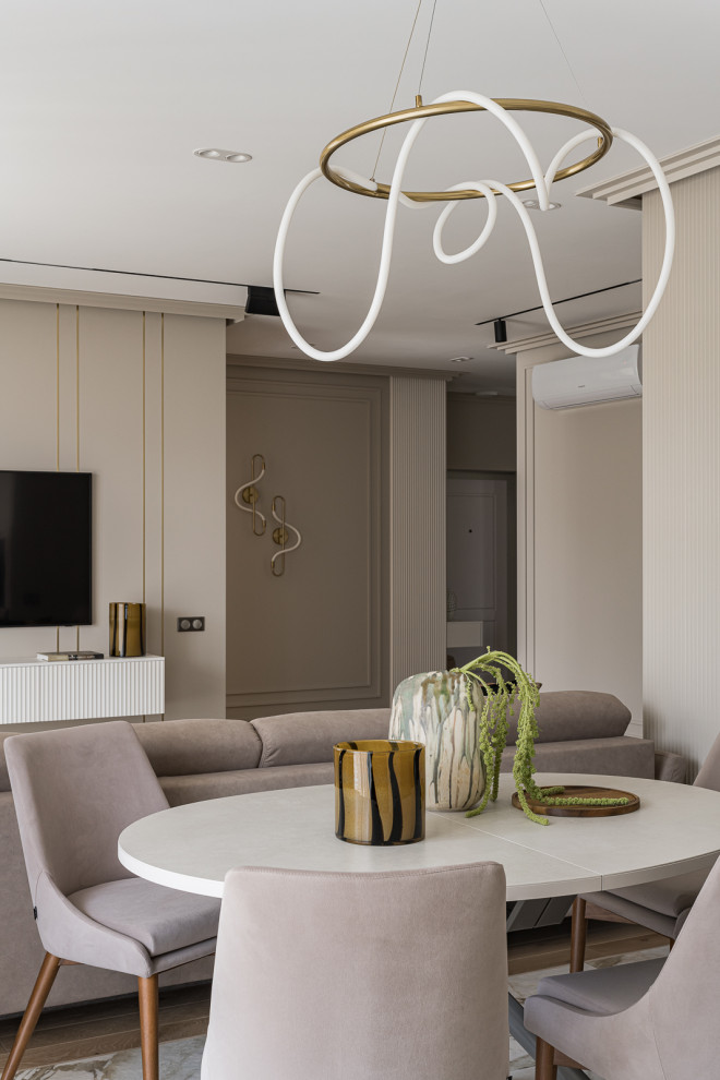 Фото кухни-гостиной в ЖК Ньютон