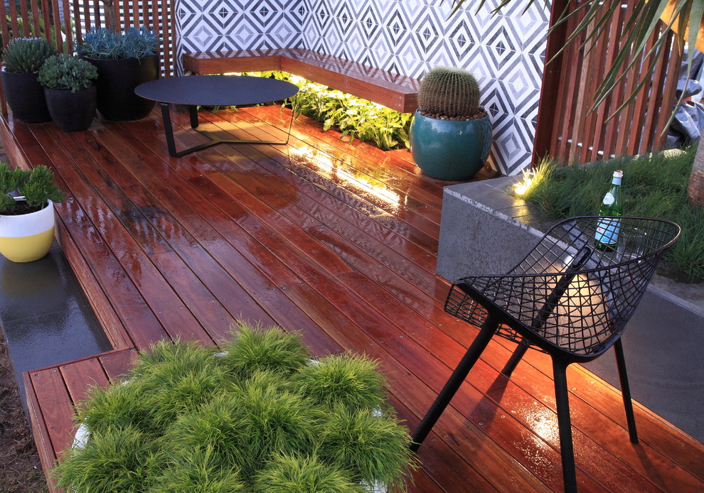 This is an example of a mid-sized contemporary side yard partial sun garden in Sydney.