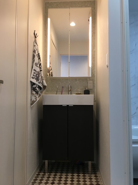 富士森ハイツ moderno-bagno-di-servizio
