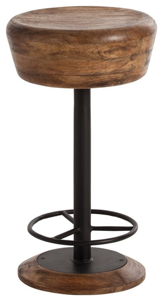 Caymus Counter Stool, Natural Wood, Round, 24"H (6120 3CJM9)