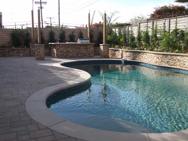 Free-Form Lagoon Style Pool-Northridge - Mediterranean - Pool - Los ...
