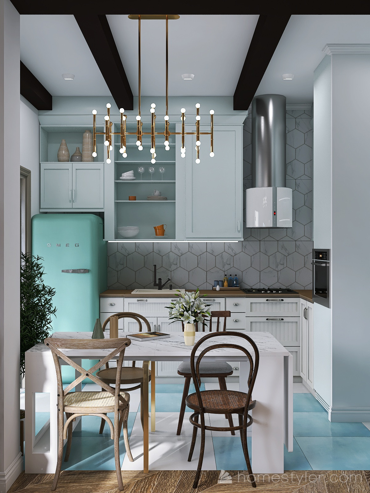 Проект двухкомнатной квартиры для семьи с детьми